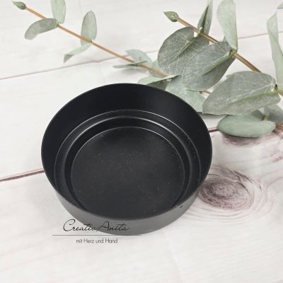 Preview: Kerzenleuchter aus Metall in schwarz