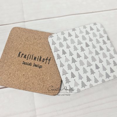 Preview: Krasilnikoff - Untersetzer "Christbäume"