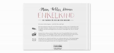 Enkelbuch für Großeltern - ROSA - Mein tolles, kleines Enkelkind - A5 - Erinnerungsalbum für Oma und Opa