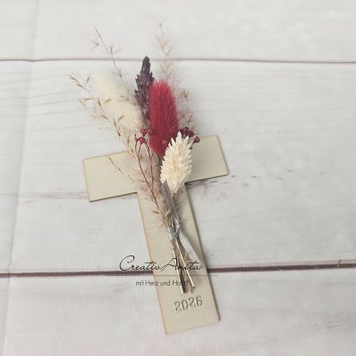 Palmkreuz - Palmbüschel - Palmstock - Palmsonntag - Osterkreuz 2026 - ROT