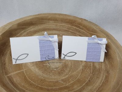 Tischkärtchen - Platzkarte Christlich -Lavendel-Flieder-
