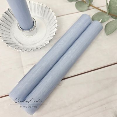 Stabkerze -Taubenblau-
