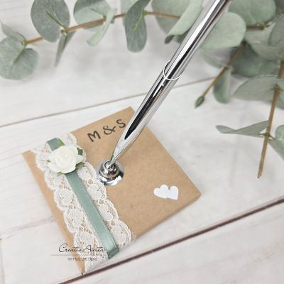 Stifthalter Vintage Natur -Eukalyphtus- personalisiert