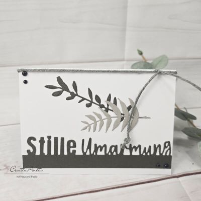 Trauerkarte Kondolenzkarte Beileidskarte -Stille Umarmung-