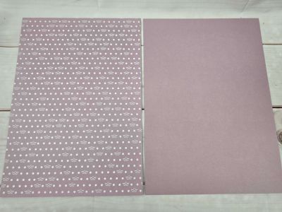 Fotokarton - Designkarton -BÖTCHEN- LILA, DIN A4