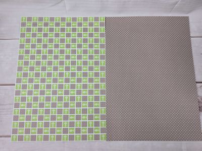 Fotokarton - Designkarton HOPE Maigrün-Taupe, DIN A4 - 300 g/m²