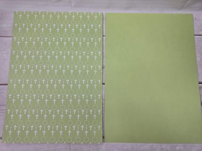 Fotokarton - Designkarton -ROSENKRANZ- Grün, DIN A4