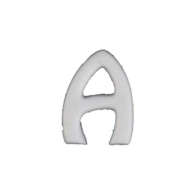 Wachsbuchstabe Echtwachs "A" 8mm weiß