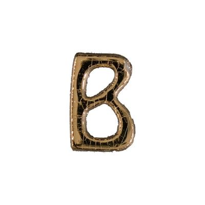 Wachsbuchstabe Echtwachs "B" 8mm gold