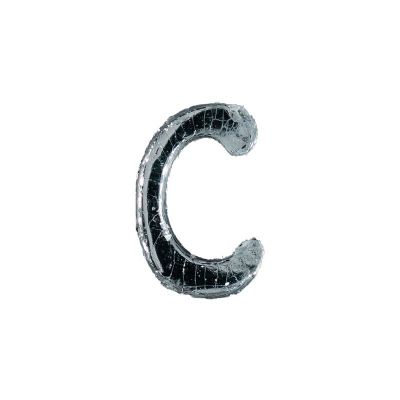 Wachsbuchstabe Echtwachs "C" 8mm silber