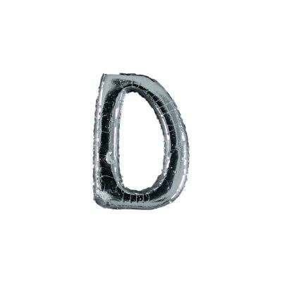 Wachsbuchstabe Echtwachs "D" 8mm silber