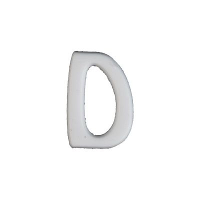 Wachsbuchstabe Echtwachs "D" 8mm weiß