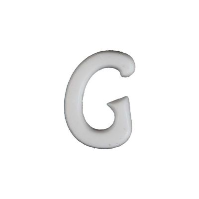 Wachsbuchstabe Echtwachs "G" 8mm weiß