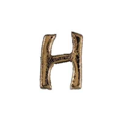 Wachsbuchstabe Echtwachs "H" 8mm gold