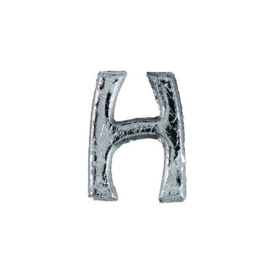 Wachsbuchstabe Echtwachs "H" 8mm silber