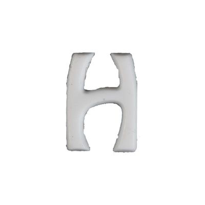 Wachsbuchstabe Echtwachs "H" 8mm weiß