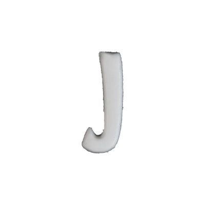 Wachsbuchstabe Echtwachs "J" 8mm weiß