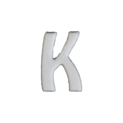Wachsbuchstabe Echtwachs "K" 8mm weiß