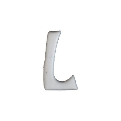 Wachsbuchstabe Echtwachs "L" 8mm weiß