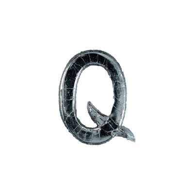 Wachsbuchstabe Echtwachs "Q" 8mm silber