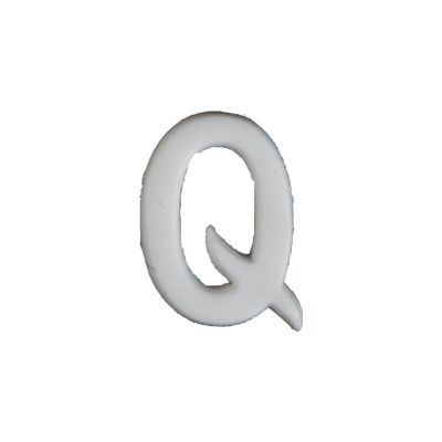 Wachsbuchstabe Echtwachs "Q" 8mm weiß
