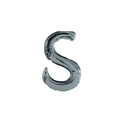 Wachsbuchstabe Echtwachs "S" 8mm silber