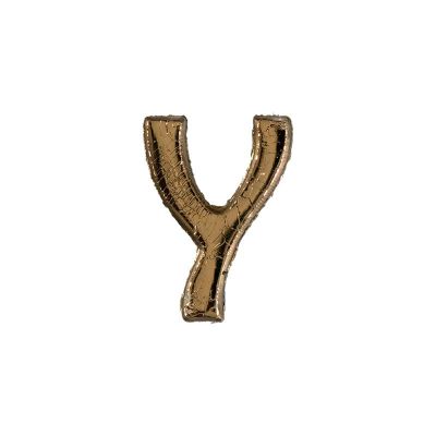 Wachsbuchstabe Echtwachs "Y" 8mm gold