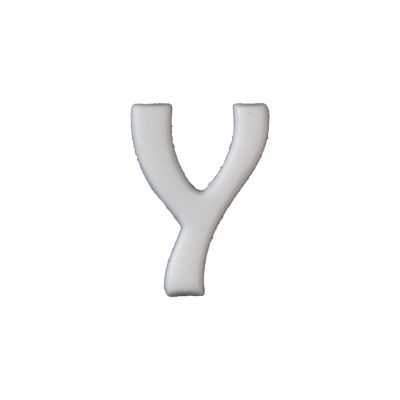 Wachsbuchstabe Echtwachs "Y" 8mm weiß