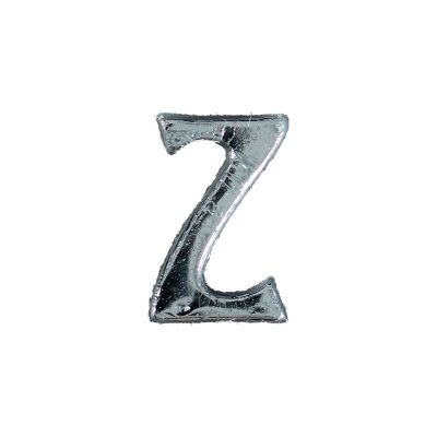 Wachsbuchstabe Echtwachs "Z" 8mm silber