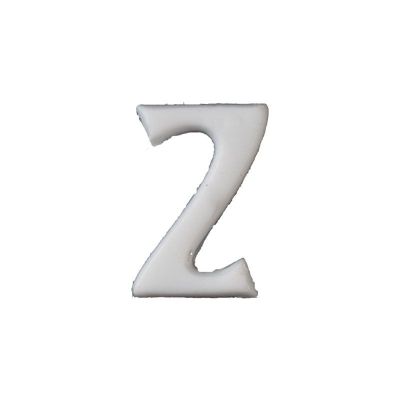 Wachsbuchstabe Echtwachs "Z" 8mm weiß
