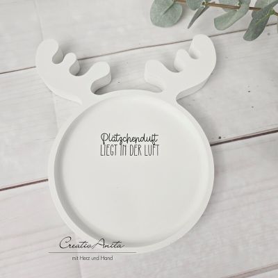 Weihnachtsteller Elch -Plätzchenduft-