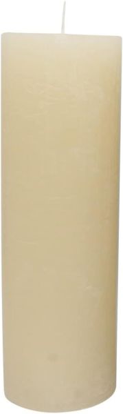 Rustikkerze CREME mit/ohne Teelichteinsatz 250x80 mm