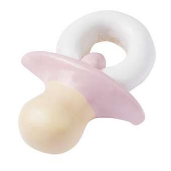 Baby-Schnuller rosa, 2D ca. 3,5cm Baby-Schnuller rosa, 2D ca. 3,5cm