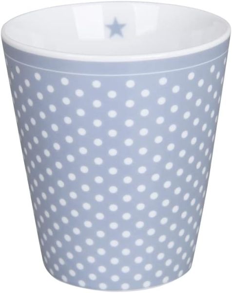 Krasilnikoff - Happy Mug dots -Dusty blue-