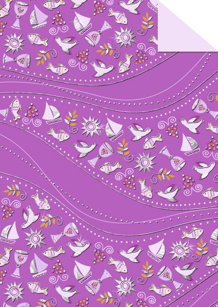 Papierbögen - Designkarton Glory - Brombeere