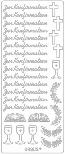 Sticker -zur Konfirmation- mit Kreuz, Kelch