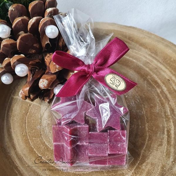 Geschenkset mit Seifensterne Schafmilchseife Mini in Cellophan -WINTERZAUBER-