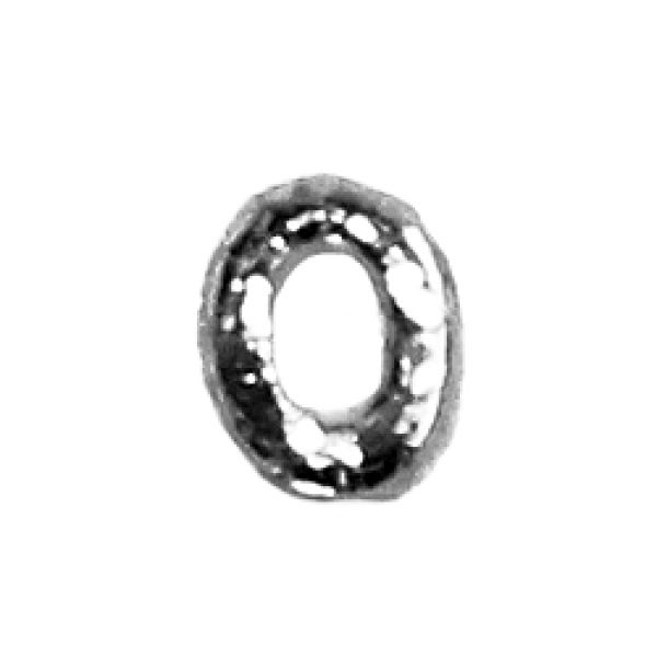 Wachsbuchstabe Echtwachs "o" 8mm silber