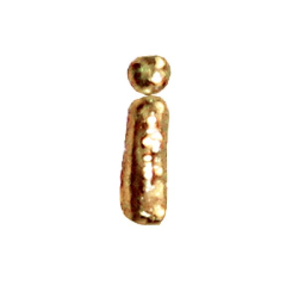 Wachsbuchstabe Echtwachs "i" 8mm gold