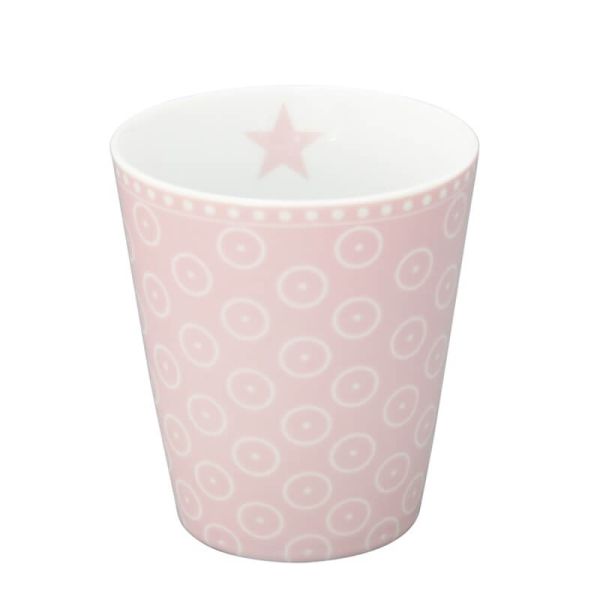 Krasilnikoff - Happy Mug Circle dots -rosa-