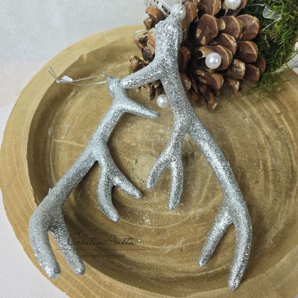 Anhänger Geweih in silber