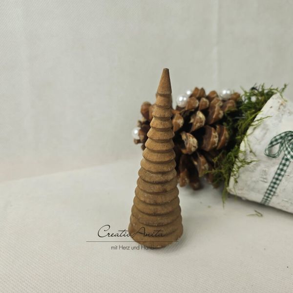 Holz-Baum braun - Midi gerillt