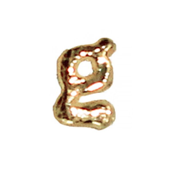 Wachsbuchstabe Echtwachs "g" 8mm gold