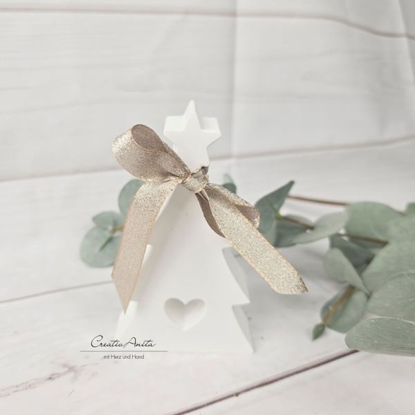 Weihnachtsbaum mit Herz - Dekoration - GOLDIG