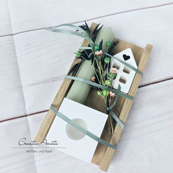 Geschenkset mit Haus aus Beton - Geburtstagsgeschenk