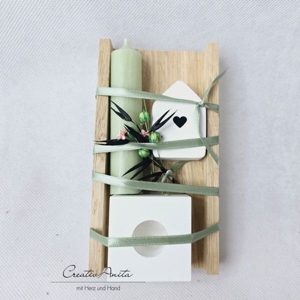 Geschenkset mit Haus aus Beton - Geburtstagsgeschenk