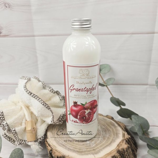 Bodymilk mit biologischer Schafmilch GRANATAPFEL, 250 ml