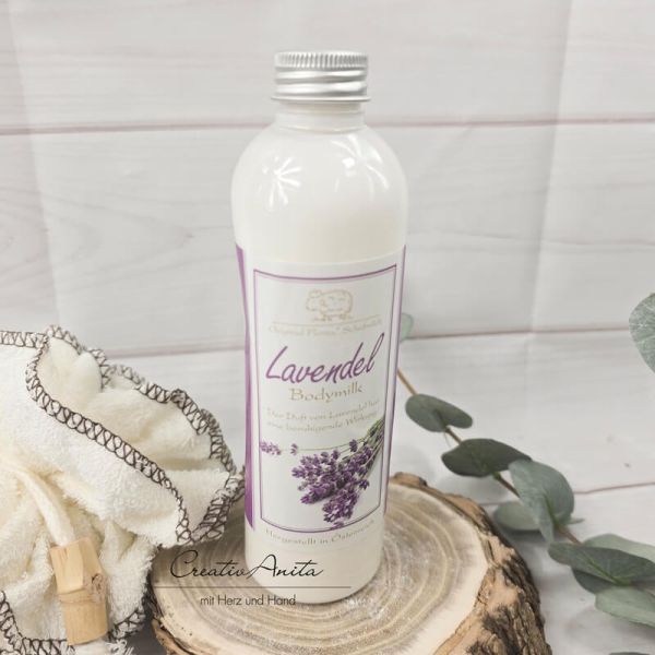 Bodymilk mit biologischer Schafmilch LAVENDEL, 250 ml