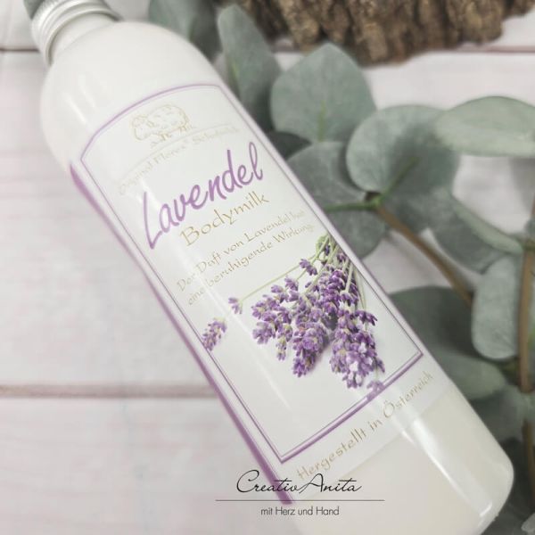 Bodymilk mit biologischer Schafmilch LAVENDEL, 250 ml