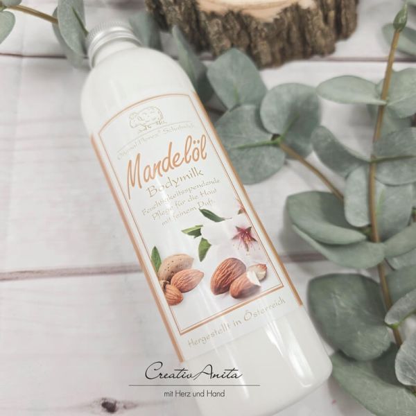 Bodymilk mit biologischer Schafmilch MANDELÖL, 250 ml